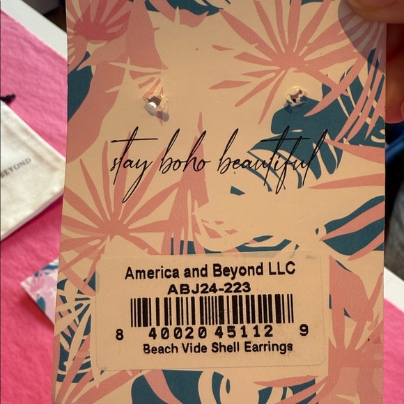 America & Beyond Beach Vide Shell Earring Chic Shell Dangle Earrings - Picture 8 of 8